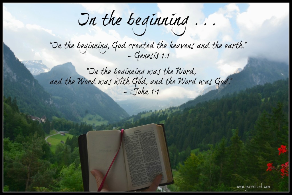 In the Beginning (Genesis 1:1 & John 1:1)