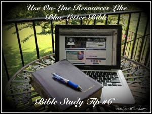 Click photo to read how the Blue Letter Bible Website can help you study the Bible. 