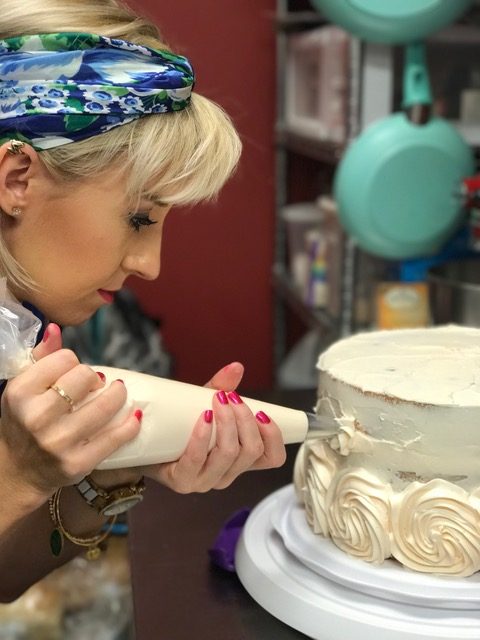 Sarah Allen creates her cake An Affair to Remember at Momma Rabbit's Nibbles & Sips