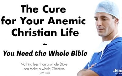 The Cure for Your Anemic Christian Life ~ You Need the Whole Bible