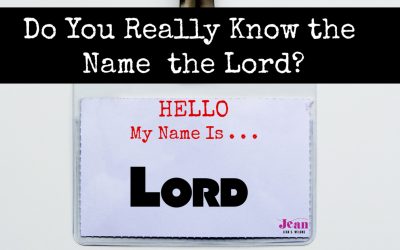 Do You Really Know the Name of the LORD?