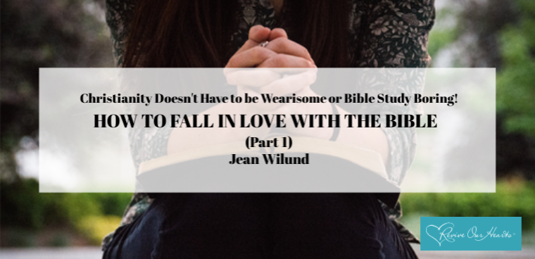 Christianity Doesn’t Have to Be Wearisome or Bible Study Boring: HOW TO FALL IN LOVE WITH THE BIBLE (Part 1)