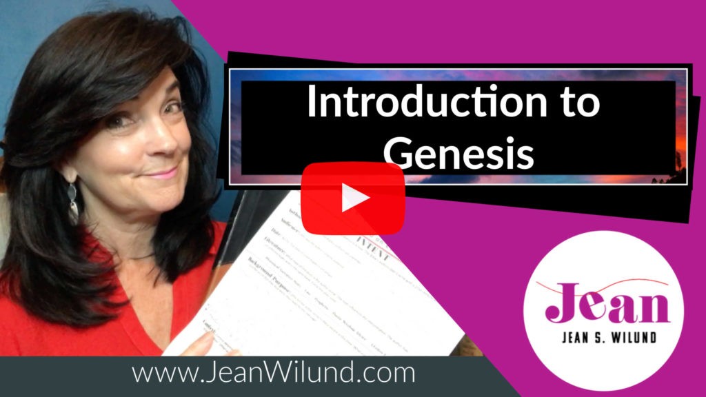 YouTube Video: Genesis lays the foundation of the whole Bible. Before we begin to study it, we look at the author, audience, background and purpose, and the context of the Genesis within the Bible. (Jean Wilund)
