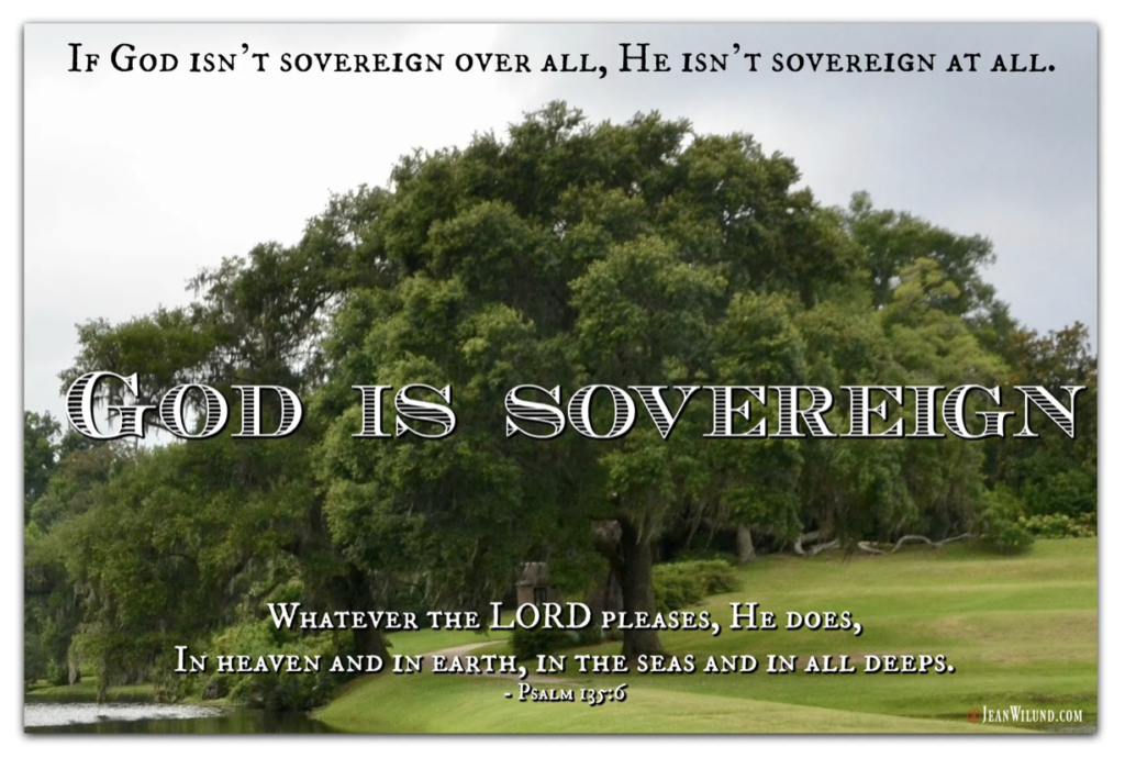 God is sovereign, but what does that mean and why do we care? Understanding God's sovereignty comforts us in the storms of life and every day.